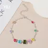 Pulsera geométrica cúbica de zirconia ovalada inspirada en la dopamina, un accesorio de moda fresco, dulce y versátil con un toque de lujo y sofisticación, diseñado para mujeres