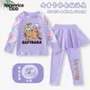 Traje de baño infantil de capibara, traje de baño de dos piezas para niñas con mangas largas y pantalones largos, protección solar, para niñas mayores, conjunto para aguas termales