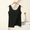 Colete Térmico Outono e Inverno Feminino Veludo Sem Costura Aquecimento AB Veludo Dupla Face Roupa Íntima Fina Slim Fit Camisa Base Colete