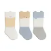 Calcetines para Bebés y Niños Pequeños al por Menor Lindos de Dibujos Animados Sin Costuras Antibacterianos Calcetines para Recién Nacidos Bloque de Color Cómodos Calcetines de Caña Media-Alta