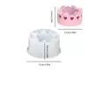 Portavelas Redondo Transfronterizo Molde de Silicona Casa de Amor DIY Base para Velas Molde de Yeso