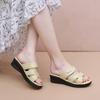 Chanclas Casuales de Moda de Verano para Mujer, Pantuflas Gruesas para el Hogar y Interiores, Zapatos para Viajes a la Costa