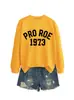 Pro Roe 1973 Amazon Wish Sitio Web Independiente Informal Cómodo Holgado Talla Grande Sencillo Otoño e Invierno Sudadera Exportación