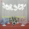 Accesorios de Boda Estilo Chino Arte de Hierro Flor de Peonía Brillante Luces de Camino Pasarela Escenario Fondo Decoración Arreglo