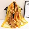 Nuevo Bufanda de Seda de Brocado de Nube de Venta Caliente para el Verano, Protección Solar, Chal Largo Estampado, Bufanda Decorativa, Toalla de Playa para Mujeres