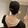 Horquilla de Borla de Mariposa Antigua Móvil para Mujer, Horquilla de Rizos de Verano para Mujer, Sentido Avanzado, Hanfu, Horquilla para Cabello que se Mueve al Caminar, para Mujer