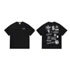 Etiqueta original de una pieza dropshipping transfronterizo bape suministro estable a largo plazo camiseta casual deportiva de manga corta de doble hilo para hombre y mujer B