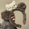 Adorable Gatito de Peluche Estilo Coreano Diadema Pinza para el Cabello Femenina Especial para Lavado Facial Mascarilla Facial Diadema Accesorios para el Cabello de Dibujos Animados Pinza para el Cabello Nuevo Estilo
