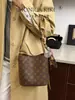 Bolso Cubo de Gran Capacidad Vintage de Lujo para Mujer, Nuevo Primavera 2026 Estampado Floral Versátil Retro para Viaje Diario Bolso de Hombro Cruzado