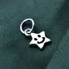 Plata de Ley S925 Incrustada con Zirconia de Colores Colgante de Corazón Accesorios de Color Dopamina Pulsera DIY Accesorios con Forma de Corazón