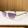 Gafas de sol poligonales con incrustaciones de diamantes estilo europeo y americano, sin montura, elegantes y geniales, hacen que la cara luzca más pequeña, perfectas para posar, gafas con protección UV