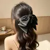 Pinza para el Cabello de Cinta con Lazo de Gama Alta para Mujer, Pinza Floral para Cola de Caballo, Pasador Suave y Elegante para Media Cola, Pinza de Tiburón