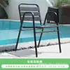Mesa Longa Horizontal Promocional Atacado Toda em Alumínio para Jardim, Pátio, Terraço e Uso Externo de Cafés, Cadeira Externa Resistente ao Sol e à Ferrugem