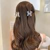 Dulce niña acetato horquilla de mariposa Princesa cabeza clip para cabello roto parte posterior de la cabeza medio recogido clip de tiburón para cabello nuevo tocado