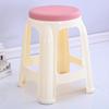 Taburete de Plástico Grueso Ft Hogar Sala de Estar Mesa de Comedor Grande Taburete Redondo para Adultos Apilado Pegamento de Cocina Dengzi Taburete Pequeño Alto