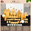 Frete Grátis SF Jade Natural Jade Bege Itens Funerários Ornamentos para Urnas Sepultamento Acompanhamento Funerário Produtos Funerários