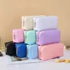 Bolsa de Cosméticos de Nylon Impermeable Color Caramelo para Viaje, Gran Capacidad, para Cosméticos, Bolsa de Aseo de Viaje