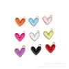 Acessórios Coloridos Estilo Chanel Coração Esmalte Liga Chaveiro Brincos Colar Pingentes Bolsa DIY Joias Pingentes