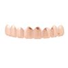 Brackets de hip hop de moda con personalidad europea y americana, dientes superiores, 8 dientes inferiores, 8 brackets de equipo suicida masculino y femenino chapados en oro de 18 quilates HIPHOP