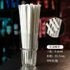 Canudos de café descartáveis, embalagem de papel branco resistente a altas temperaturas, palito misturador de chá com leite Bawangcha Yansanpin, ponta afiada 23cm
