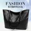 Bolsa feminina da moda atacado tendência bolsa de ombro trançada grande capacidade bolsa tote casual fashion bolsa grande simples