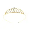 Niños y Niñas Princesa Corona Simple Linda Diadema Bebé Festival Actuación Accesorios para el Cabello Corona de Cumpleaños Corona para Pastel