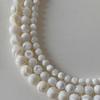 Colar de contas de conchas de ferradura de luxo leve e de alta qualidade, estilo francês feminino, retrô, elegante, distinto, com corrente de colar