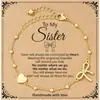 Moda Europeia e Americana Estilo Luxo Leve Pulseira de Coração com Laço para Mulheres Simples Versátil para o Dia a Dia Joia de Mão Presente