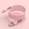 Cabo de dados de luz de silicone líquido para Apple Android TYPE-C Huawei Xiaomi Mobile Phone Super Fast Charging Wire