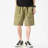 2026 Nuevos Pantalones Cortos Cargo de Verano para Hombre con Cremallera Decorada Bolsillo Grande Holgados Funcionales para Exteriores Shorts de Playa Modernos