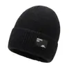 Gorro Aoteng para Hombre Nuevo Otoño e Invierno Esquí Lana Forrado de Felpa Cálido Algodón Deporte al Aire Libre Tejido