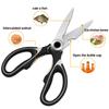 Tijeras de cocina de acero inoxidable con forma de panda, tijeras para alimentos, cortador de latas, abrebotellas de nuez, tijeras para barbacoa de hueso de pollo
