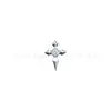 Liga de Titânio ASTMF-136 Zircônia Redonda Mini Corações Cromados Titânio G23 Rosca Interna Zircônia Stud de Lábio Piercing Cabeça