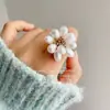Colar de Flor de Pérola Barroco Francês Retrô Corrente de Clavícula Outono e Inverno High-End Suave Elegante Versátil