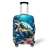 Funda de Maleta de Animal Marino Nueva Transfronteriza Funda Elástica Antipolvo Funda para Maleta de Carrito Funda para Maleta a Prueba de Polvo Funda para Maleta con Rueda Universal