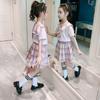 Traje Uniforme JK para Meninas Vestido de Verão para Alunos do Ensino Fundamental Novo Estilo 2022 Estilo Preppy Roupa Infantil de Princesa com Saia Plissada