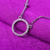 La nueva versión coreana de comprar moda flash Círculo de Diamantes temperamento leyenda del mar azul Quan Zhixian con collar