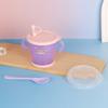 Taza para Beber de Orejas Dobles para Niños, Taza para Snacks, Taza con Popote, Taza Multipropósito con Asa y Tapa, Taza de Tapa Abierta