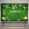Decoración de pared de fondo anti-decoloración planta artificial pared pared de plantas verdes balcón flores falsas césped de plástico escaparate tienda decoración