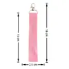 Lienzo de Color Puro Personalizado para Macarrón DIY con Llavero, Etiqueta Bordada Planchable, Accesorios de Hebilla para Colgar en Mochila, Listo para la Venta