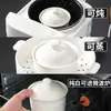 Venta Directa al por Mayor de Fábrica Olla de Cerámica para Estofado, Olla de Estofado Impermeable, Olla de Estofado Doméstica Comercial con Tapa, Olla de Barro para Sopa y Estofado, Olla para Sopa