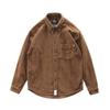 Chaqueta holgada de otoño con diseño versátil, camisa retro de pana de manga larga, camisa de moda de estilo coreano para hombre