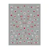 Redanco Nuevo Avión 3D Ins Popular Pegatinas para Uñas Estampado en Caliente Plata DIY Corazón Pegatinas para Uñas Dh-927