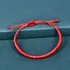 Novas Pulseiras Tecidas Artesanais Semi-Acabadas Estilo Chinês com Contas de Transferência, Pulseiras de Casal em Várias Cores, em Estoque, Adequadas para o Ano de Nascimento