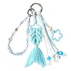 Correa creativa para teléfono móvil, colgante de bolso tejido a mano estilo ins sal marina, correa antipérdida en forma de estrella para mujer, en stock