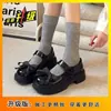 Zapatos planos Mary Jane estilo retro británico para mujeres menudas, nueva colección de verano 2026, tacones gruesos de moda, zapatos de cuero versátiles