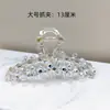 Coreia do Sul Dongdaemun Flor de Cristal Transparente Pegador Grande Moda Clipe de Tubarão Acessórios de Cabelo para a Parte de Trás da Cabeça Grampo de Cabelo Feminino Verão
