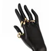 Joyería Transfronteriza Europea y Americana, Set de Anillos Doble Capa Forma de Z Gota de Agua de 4 Piezas para Hombre, Accesorios de Moda de Alta Gama para la Mano