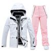 Traje de esqui masculino e feminino para snowboard de inverno ao ar livre, traje de esqui duplo, traje de esqui quente e espesso para Snow Village