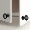 Aleación de Zinc Negra Armario Americano Cajón Gabinete Manija Pequeña Más Manija de Puerta de Gabinete